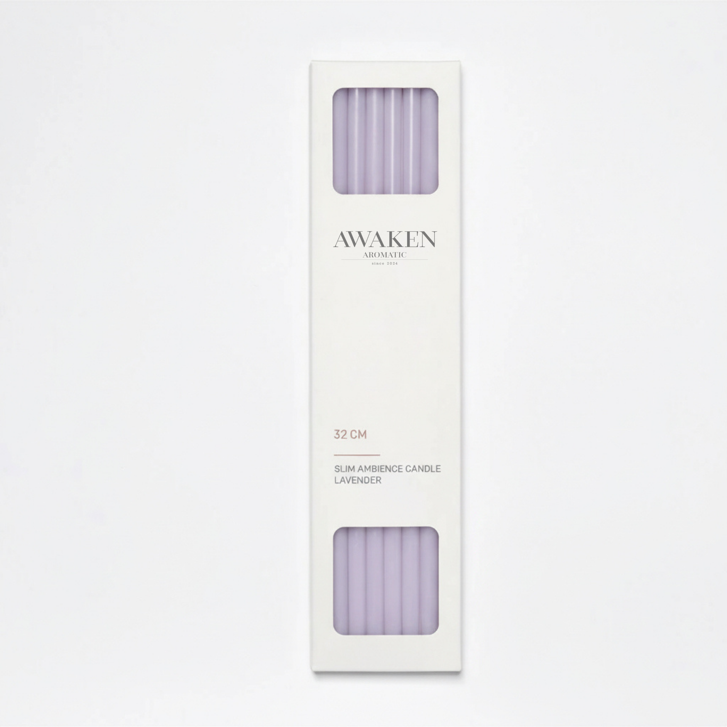 Awaken Aromatic İnce Ambiyans Mum Lavanta | Slim Ambience Candle Lavender
