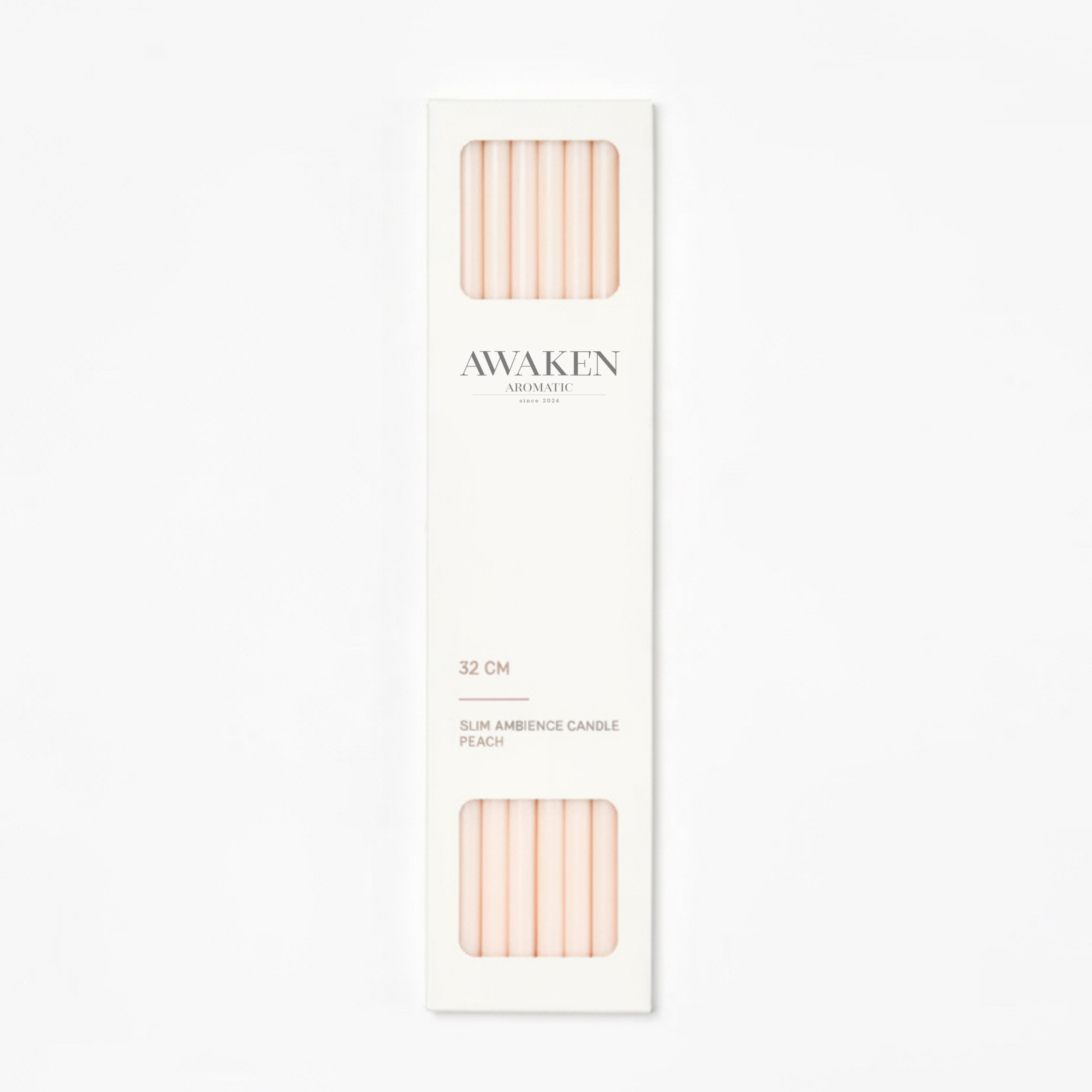 Awaken Aromatic İnce Ambiyans Mum Şeftali | Slim Ambience Candle Peach