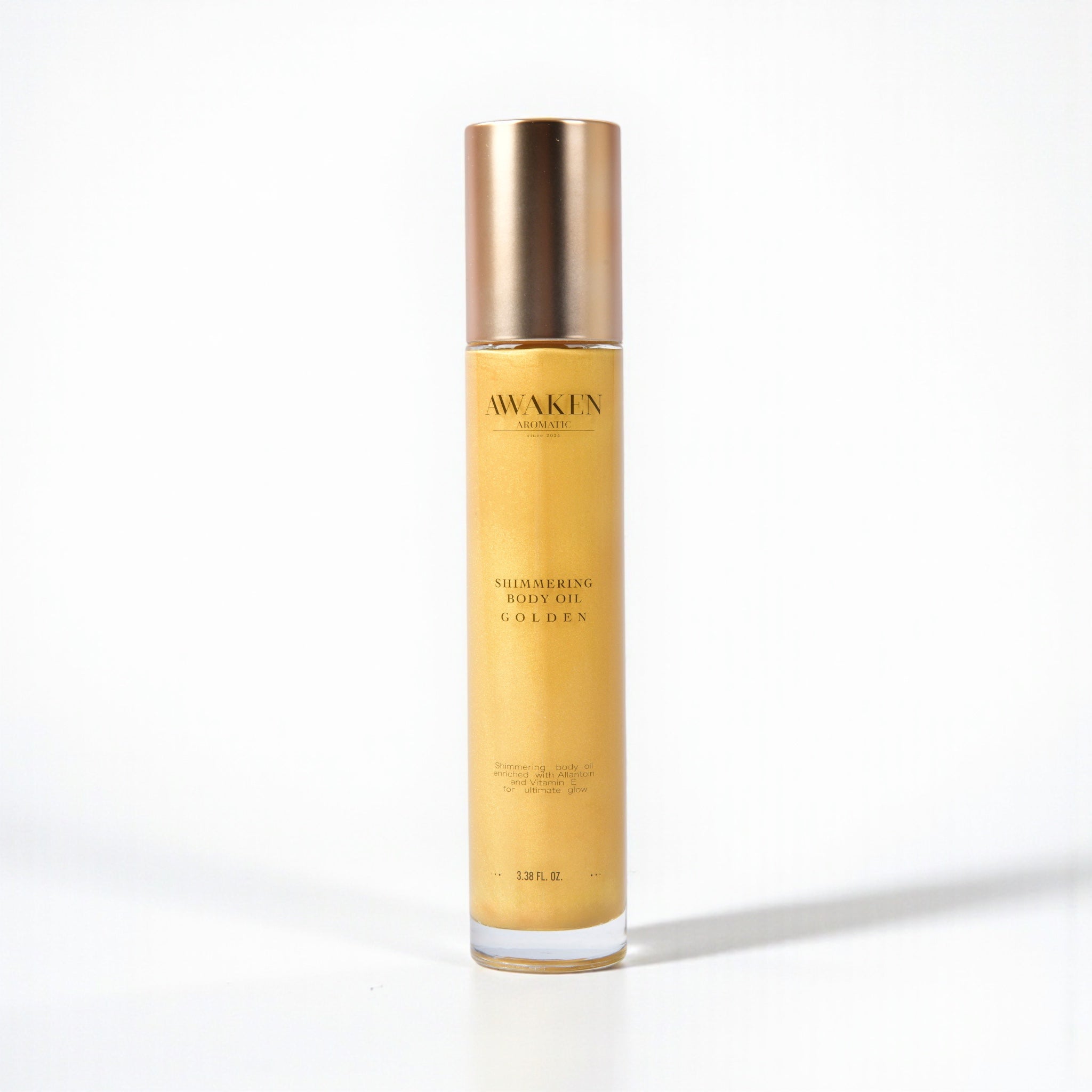 Awaken Aromatic Işıltılı Vücut Yağı – Golden, Shea & Aloe Vera içeren Doğal Kuru Yağ