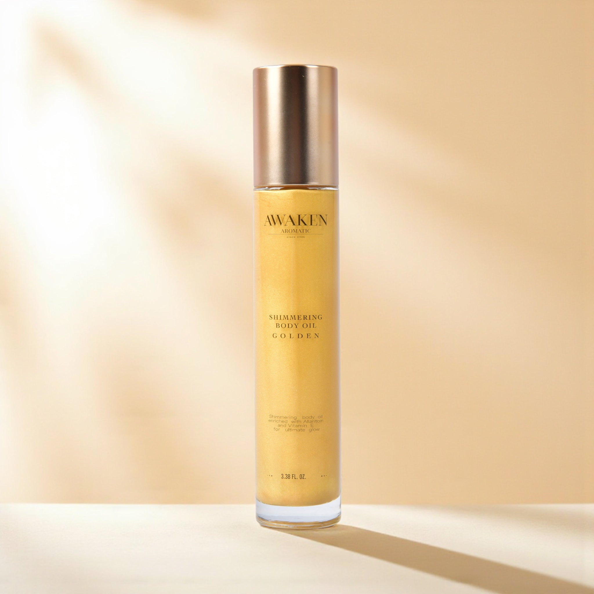 Awaken Aromatic Işıltılı Vücut Yağı – Golden, Shea & Aloe Vera içeren Doğal Kuru Yağ
