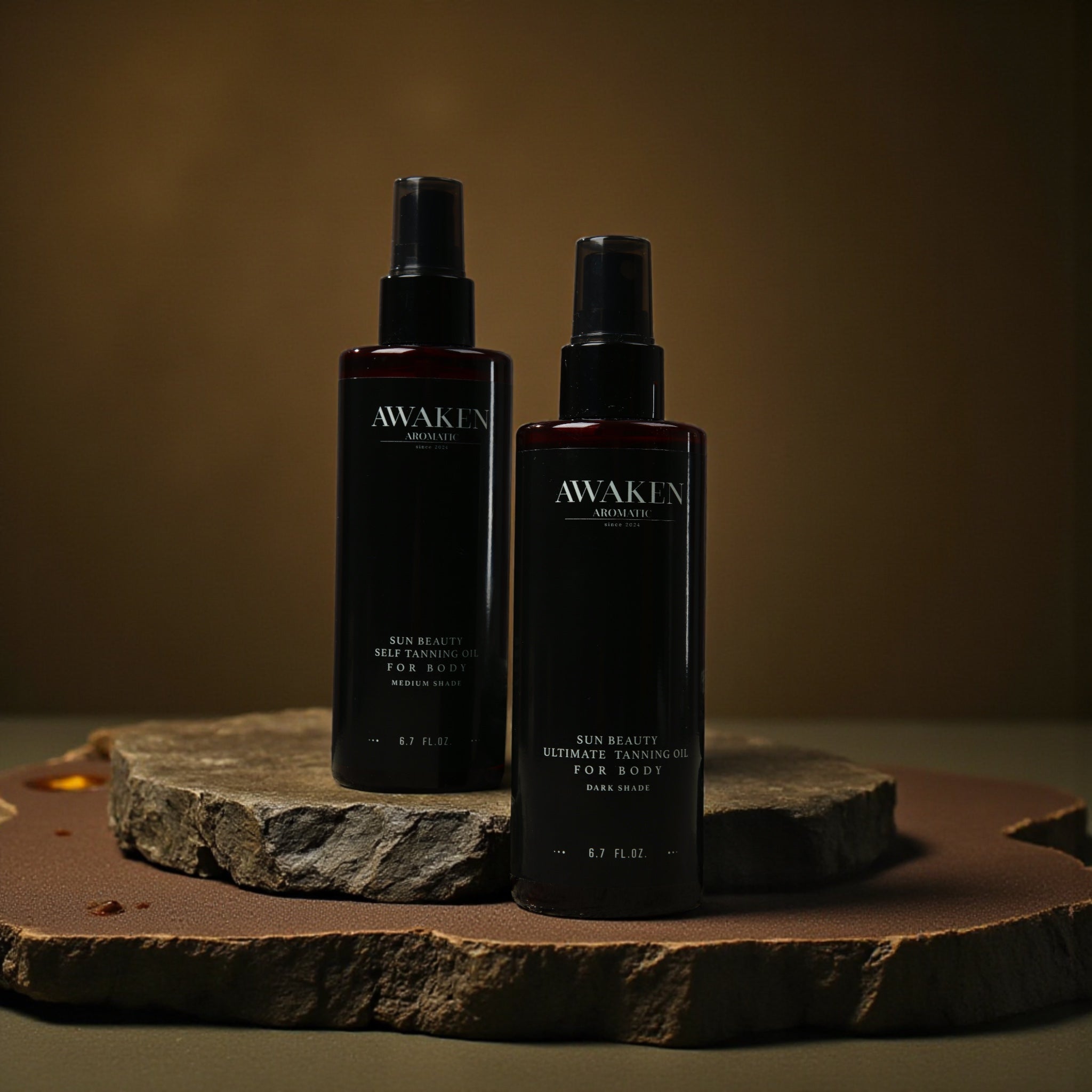 Awaken Aromatic Ultimate Tanning Body Oil – Koyu Ton Bronzlaştırıcı Yağ | Shea & Coconut Infused Dry Oil